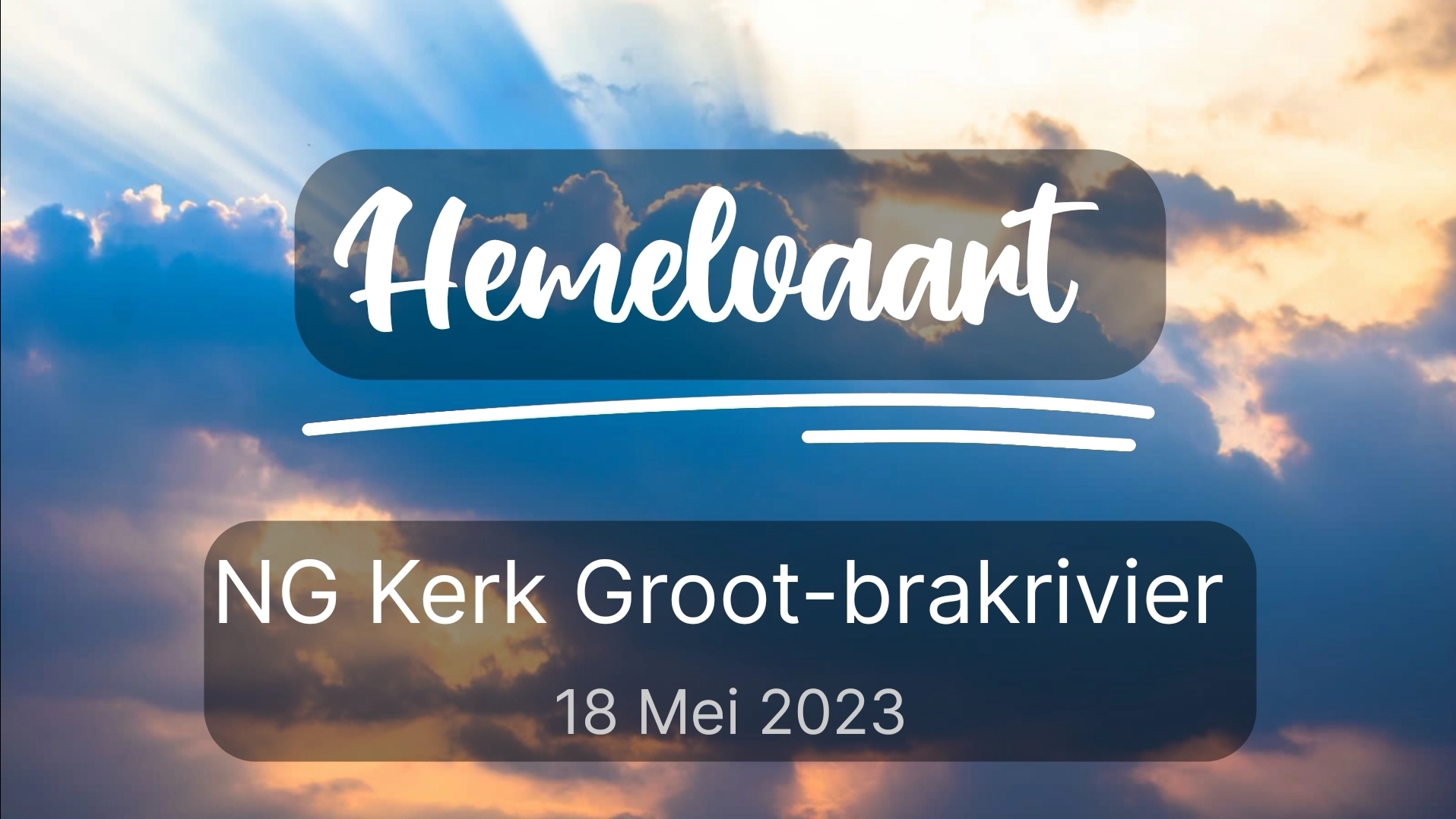 Hemelvaart 2023-05-18