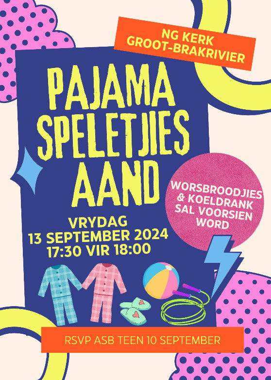 Speletjiesaand NG Kerk Groot-Brakrivier