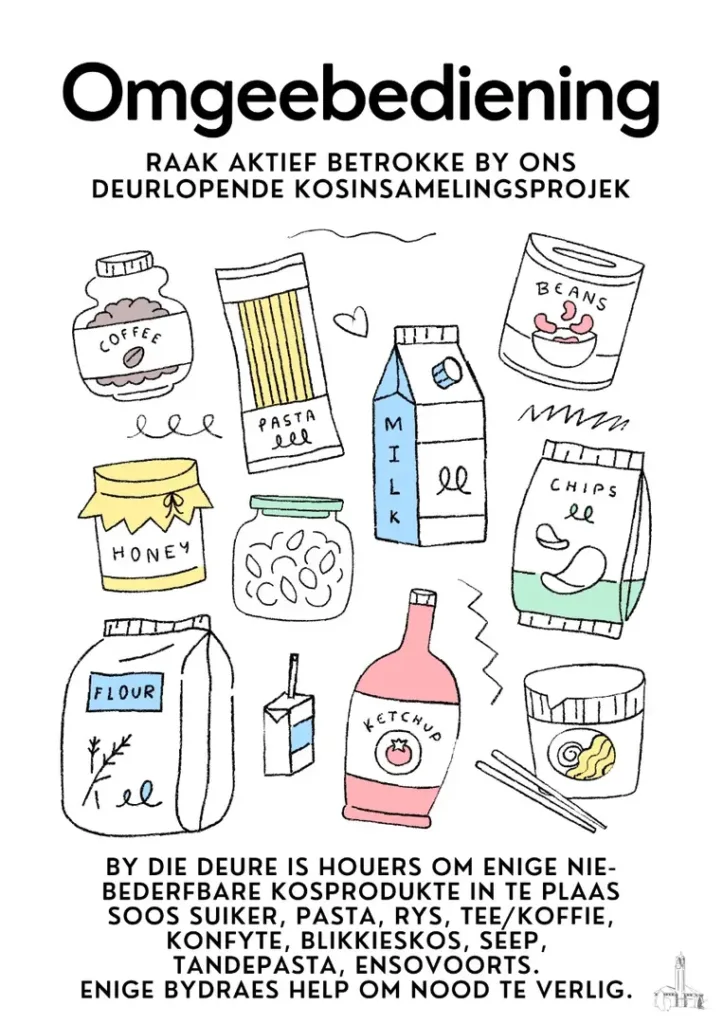 Omgeebediening Kos pakkies