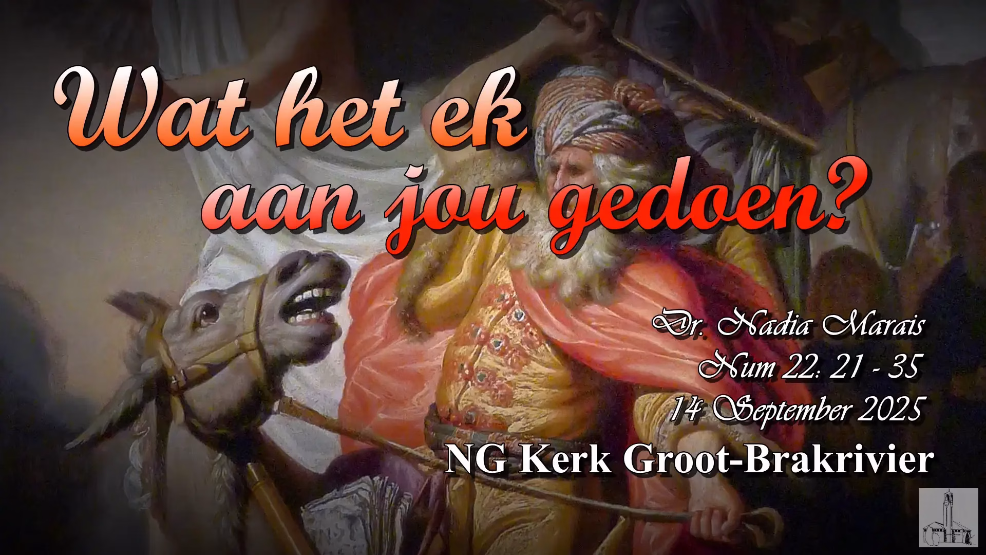 Dr Nadia Marais Wat het ek aan jou gedoen? NG Kerk Groot-Brakrivier