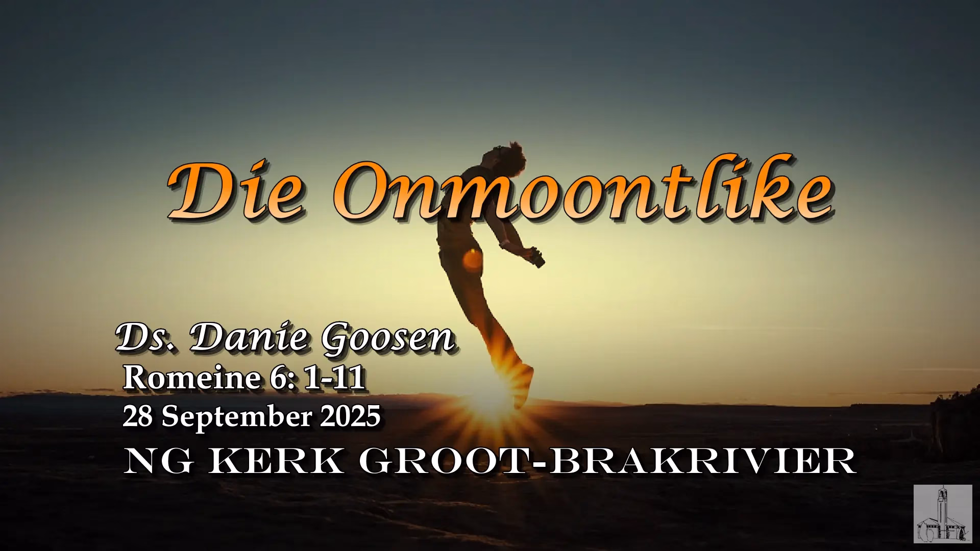 2025-09-28 Danie Goosen Die Onmoontlik