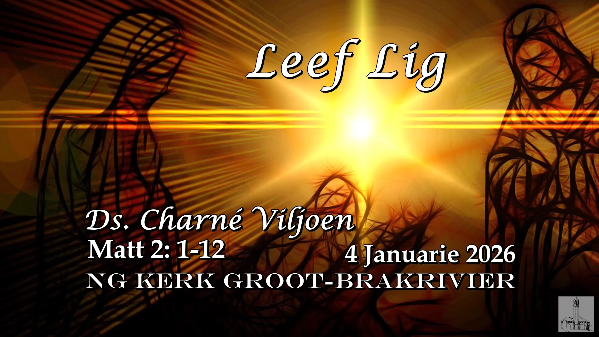 Erediens 4 Januarie 2026 Leef Lig Ds. Charné Viljoen