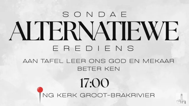 Alternatief kerk Ring van Mosselbaai & NGK Groot-Brakrivier