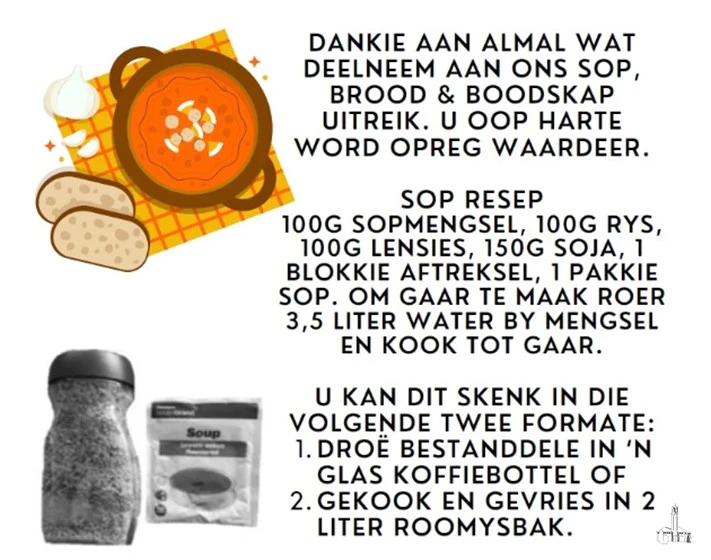 Getuienisbedieing Boodskap Sop en Brood NG Kerk Groot-Brakrivier