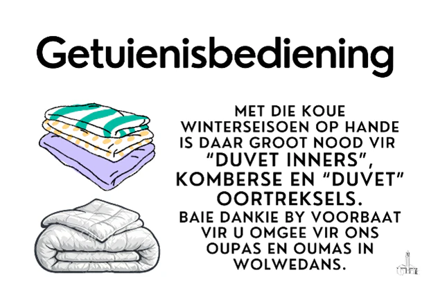 Getuienisbediening behoefte NG Kerk Groot-Brakrivier