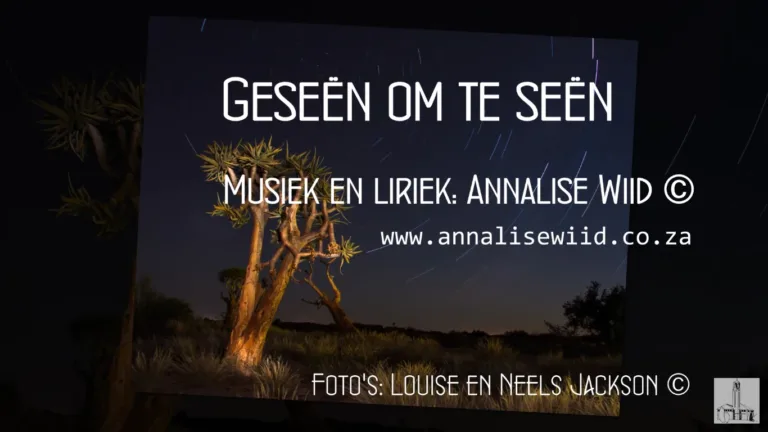 Geseën om te seën Annalise Wiid NG Kerk Groot-Brakrivier