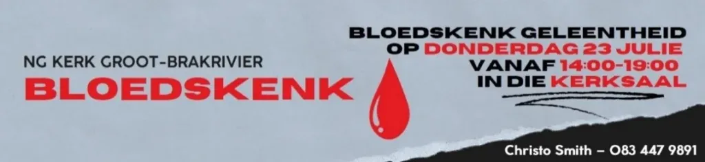 Bloedskenk 23 Julie 2026