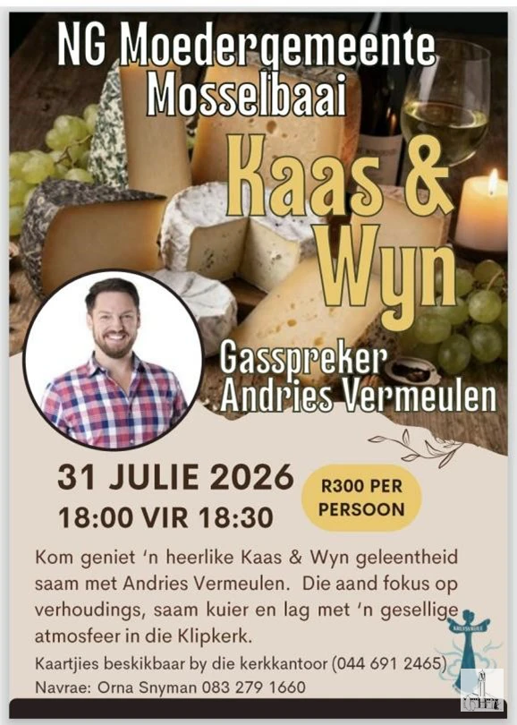 NG Moedergemeente Mosselbaai Kaas en Wyn NG Kerk Groot-Brakrivier