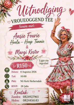 Vroue oggend Tee Ansie Fourie NG Kerk Groot-Brakrivier