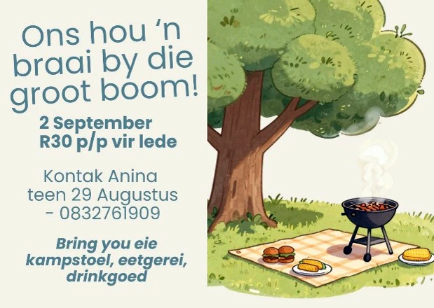 Klub 50 Braai by die groot boom NG Kerk Groot-Brakrivier