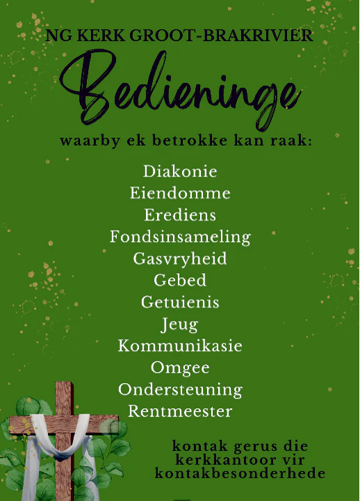 Bedieninge NG Kerk Groot-Brakrivier