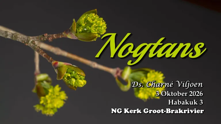 2023-10-03 Ds. Charné Viljoen Nogtans