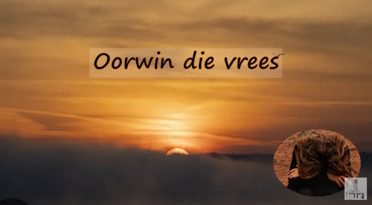 Stof tot nadenke: “Oorwin die vrees”